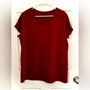 No Boundaries maroon Crew Neck Short Sleeve T-Shirt